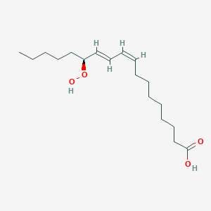 molecular formula C18H32O4 B163669 13(S)-氢过氧化八十八碳二烯酸 CAS No. 33964-75-9