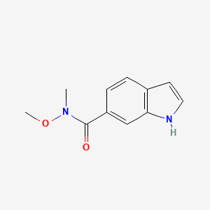 N-methoxy-N-methyl-1H-indole-6-carboxamide