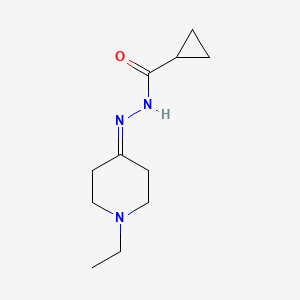 N'-(1-Ethyl-4-piperidinylidene)cyclopropanecarbohydrazide