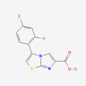 molecular formula C12H6F2N2O2S B1636693 3-(2,4-Difluorophenyl)imidazo[2,1-b][1,3]thiazole-6-carboxylic acid 