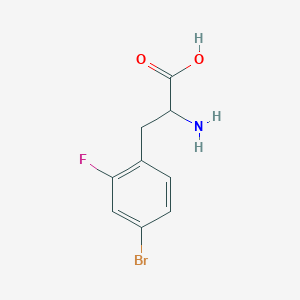 molecular formula C9H9BrFNO2 B1636716 2-氨基-3-(4-溴-2-氟苯基)丙酸 CAS No. 439587-17-4