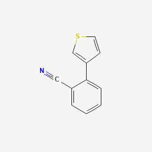 molecular formula C11H7NS B1636719 2-(Thiophen-3-yl)benzonitrile 