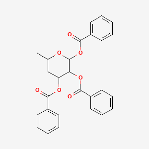 (2,3-Dibenzoyloxy-6-methyloxan-4-yl) benzoate