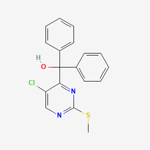 (5-Chloro-2-(methylthio)pyrimidin-4-yl)diphenylmethanol