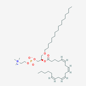 molecular formula C44H82NO7P B163676 1-O-十六烷基-2-花生四烯酰-sn-甘油-3-磷酸胆碱 CAS No. 86288-11-1