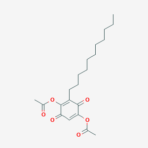 Acetic acid 4-acetoxy-3,6-dioxo-5-undecyl-cyclohexa-1,4-dienyl ester