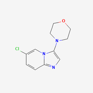 molecular formula C11H12ClN3O B1636764 6-Chloro-3-morpholinoimidazo[1,2-a]pyridine 