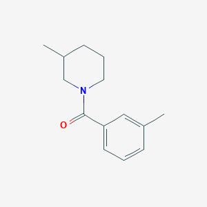 molecular formula C14H19NO B1636792 3-Methyl-1-(3-methylbenzoyl)piperidine 