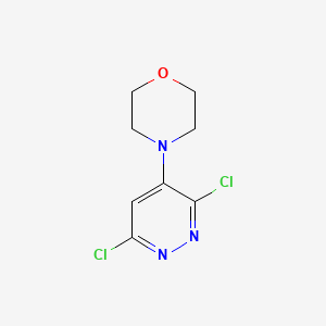 molecular formula C8H9Cl2N3O B1636794 4-(3,6-Dichloropyridazin-4-yl)morpholine 