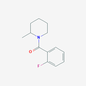 molecular formula C13H16FNO B1636795 (2-Fluorophenyl)(2-methylpiperidin-1-yl)methanone 
