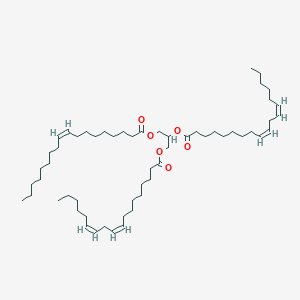 molecular formula C₅₇H₁₀₀O₆ B016368 1,2-二亚油酰基-3-油酰基-rac-甘油 CAS No. 2190-21-8