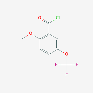 molecular formula C9H6ClF3O3 B1636825 2-Methoxy-5-(trifluoromethoxy)benzoyl chloride CAS No. 191604-91-8