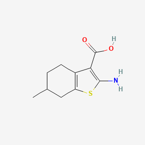 molecular formula C10H13NO2S B1636826 2-Amino-6-methyl-4,5,6,7-tetrahydro-1-benzothiophene-3-carboxylic acid 