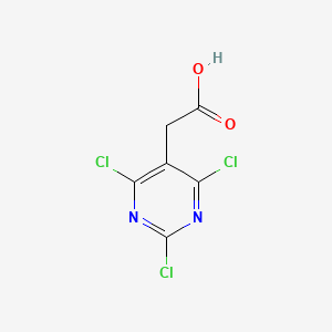 molecular formula C6H3Cl3N2O2 B1636828 2,4,6-Trichloro-5-pyrimidineacetic acid 