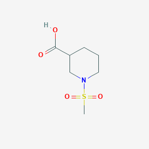 molecular formula C7H13NO4S B1636830 1-(甲磺酰基)哌啶-3-羧酸 CAS No. 702670-29-9