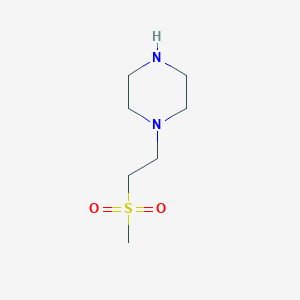 molecular formula C7H16N2O2S B1636865 1-(2-(甲基磺酰基)乙基)哌嗪 CAS No. 479065-30-0