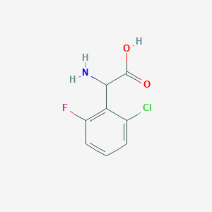 molecular formula C8H7ClFNO2 B1636872 2-Amino-2-(2-chloro-6-fluorophenyl)acetic acid 