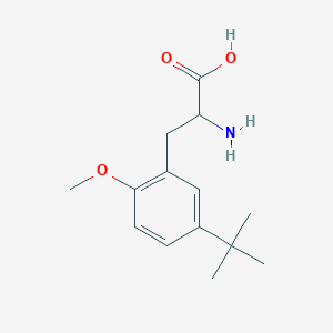 molecular formula C14H21NO3 B1636877 2-Amino-3-(5-tert-butyl-2-methoxyphenyl)propanoic acid 