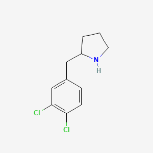 molecular formula C11H13Cl2N B1636878 2-(3,4-Diclorobencil)pirrolidina CAS No. 383127-94-4