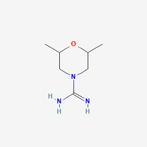 molecular formula C7H15N3O B1636929 2,6-Dimethylmorpholine-4-carboximidamide 