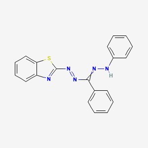 N'-anilino-N-(1,3-benzothiazol-2-ylimino)benzenecarboximidamide