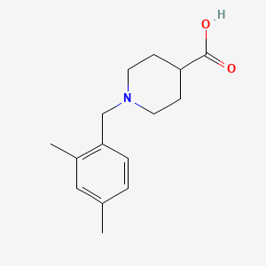molecular formula C15H21NO2 B1636972 1-[(2,4-dimethylphenyl)methyl]piperidine-4-carboxylic Acid 