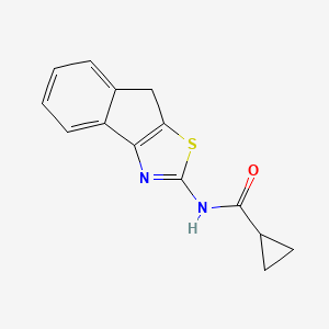 molecular formula C14H12N2OS B1636986 N-(4H-indeno[1,2-d][1,3]thiazol-2-yl)cyclopropanecarboxamide 