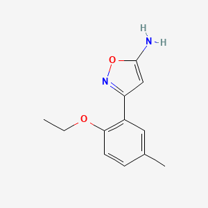 3-(2-Ethoxy-5-methylphenyl)isoxazol-5-amine