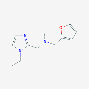 (1-Ethyl-1H-imidazol-2-ylmethyl)-furan-2-ylmethyl-amine