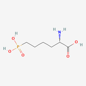 molecular formula C6H14NO5P B1637046 Norleucine, 6-phosphono- CAS No. 98575-76-9