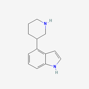 molecular formula C13H16N2 B1637049 (R)-4-(3-Piperidinyl)-1H-indole CAS No. 81887-47-0