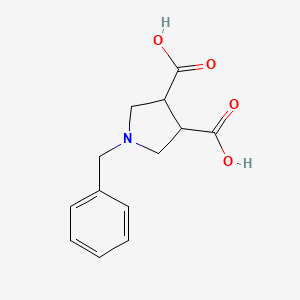 molecular formula C13H15NO4 B1637065 1-benzylpyrrolidine-3,4-dicarboxylic Acid 