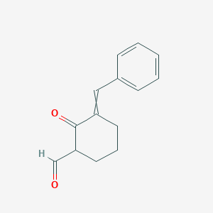 molecular formula C14H14O2 B1637068 3-Benzylidene-2-oxo-cyclohexanecarbaldehyde 