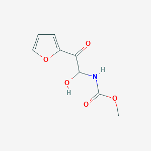 molecular formula C8H9NO5 B1637071 Methyl 2-(2-furyl)-1-hydroxy-2-oxoethylcarbamate 