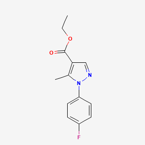 molecular formula C13H13FN2O2 B1637078 Ethyl 1-(4-fluorophenyl)-5-methyl-1H-pyrazole-4-carboxylate CAS No. 288252-73-3