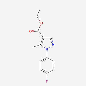 molecular formula C13H13FN2O2 B1637078 Ethyl 1-(4-fluorophenyl)-5-methyl-1H-pyrazole-4-carboxylate 