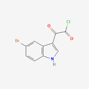 molecular formula C10H5BrClNO2 B1637090 2-(5-bromo-1H-indol-3-yl)-2-oxoacetyl chloride 