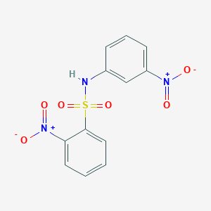 molecular formula C12H9N3O6S B1637104 2-nitro-N-(3-nitrophenyl)benzenesulfonamide 