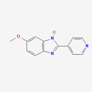 5-Methoxy-2-(pyridin-4-YL)-1H-benzo[D]imidazole