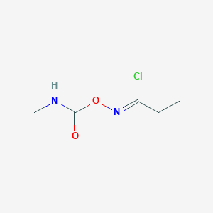 B163711 N-(((Methylamino)carbonyl)oxy)propanimidoyl chloride CAS No. 134870-99-8