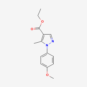 molecular formula C14H16N2O3 B1637112 1-(4-甲氧基苯基)-5-甲基-1H-吡唑-4-羧酸乙酯 CAS No. 187998-66-9
