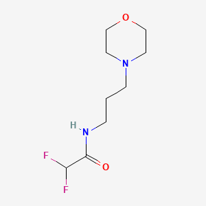 2,2-difluoro-N-(3-morpholin-4-ylpropyl)acetamide