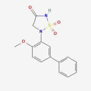 molecular formula C15H14N2O4S B1637140 5-(4-Methoxybiphenyl-3-YL)-1,2,5-thiadiazolidin-3-one 1,1-dioxide 