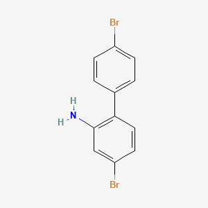 molecular formula C12H9Br2N B1637150 5-Bromo-2-(4-bromophenyl)aniline 