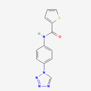 molecular formula C12H9N5OS B1637167 N-[4-(tetrazol-1-yl)phenyl]thiophene-2-carboxamide 