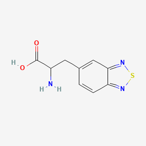 molecular formula C9H9N3O2S B1637185 2,1,3-Benzothiadiazole-5-propanoic acid, alpha-amino- 