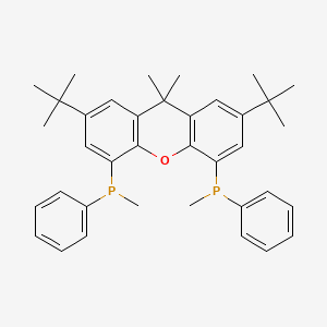 molecular formula C37H44OP2 B1637199 2,7-Di-tert-butyl-9,9-Dimethyl-4,5-bis(methylphenylphosphino)xanthene 