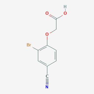 molecular formula C9H6BrNO3 B1637200 2-(2-Bromo-4-cyanophenoxy)acetic acid 
