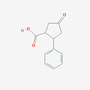 molecular formula C12H12O3 B1637209 4-Oxo-2-phenylcyclopentanecarboxylic acid CAS No. 85729-34-6