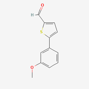 molecular formula C12H10O2S B1637216 5-(3-Methoxyphenyl)thiophene-2-carbaldehyde CAS No. 249504-37-8